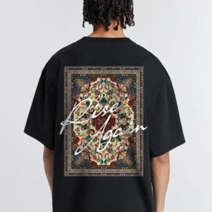Rise Again Men Oversized Printed T-Shirt