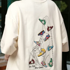 One Life Women Premium Oversized Terry T-shirt