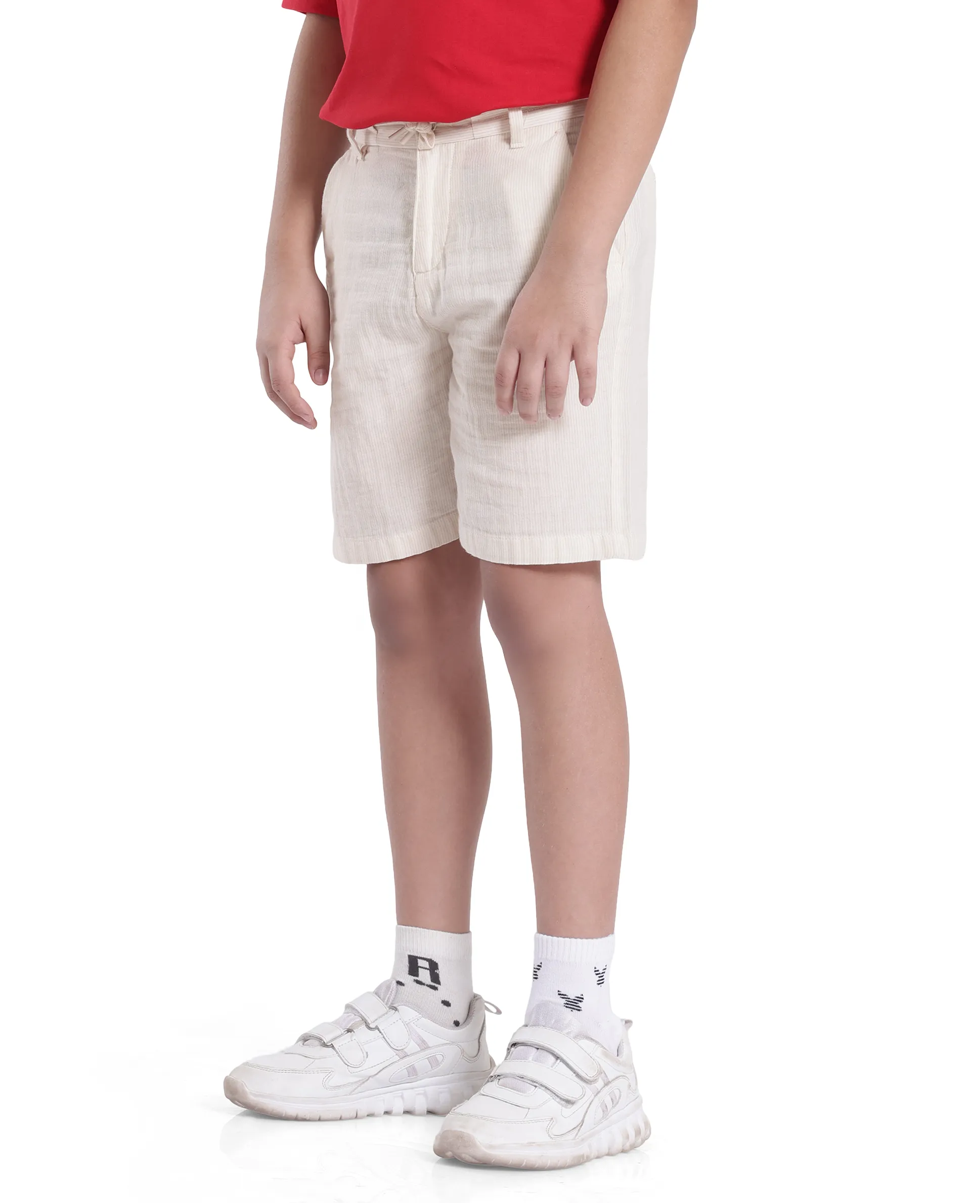 COTTON SOLID SHORT PINTO-K - OFF WHITE - Image 6