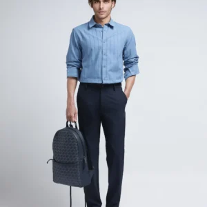 8-WAY STRETCH TROUSERS TRAVEL-26R - NAVY