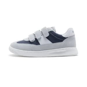 DUAL TONE GENUINE SUEDE VELCRO SNEAKER WALC - NAVY